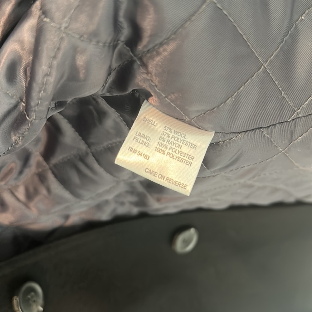CALVIN KLEIN Classic Fit Wool Blended Overcoat - Medium - Picture 7 of 8